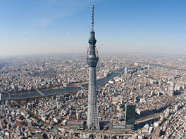 スカイツリー 上空